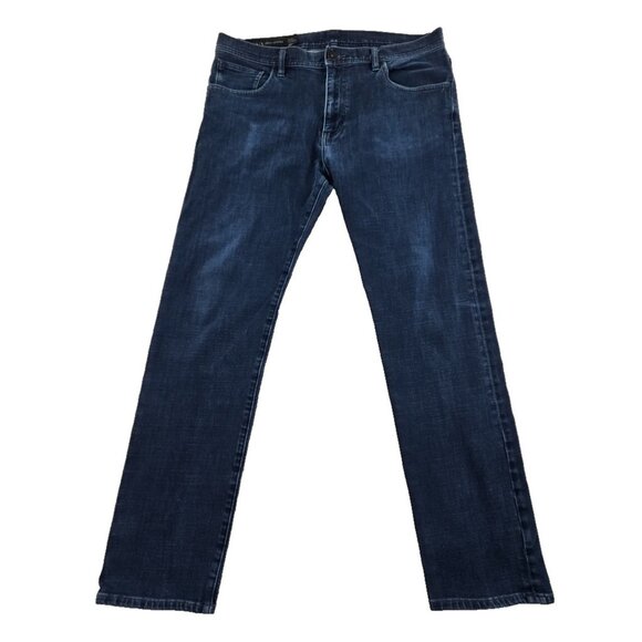 A|X Armani Exchange Jeans Men's 36x30 Relaxed Straight Dark Rinse EUC Old Money - Picture 1 of 16